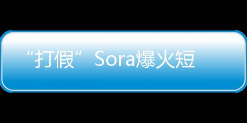 “打假”Sora爆火短片：史上发布，背地里全靠人工驱动