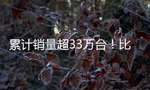 累计销量超33万台！比亚迪4月销量公布：同比增长38.2%