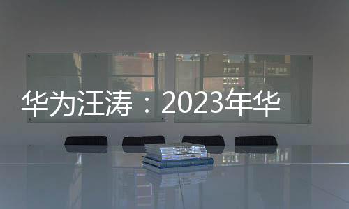 华为汪涛：2023年华为销售收入超7000亿元 经营基本回归常态