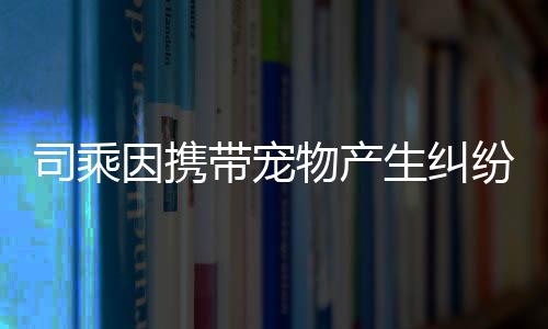 司乘因携带宠物产生纠纷 滴滴出行回应了：打人女子被拒绝服务22天