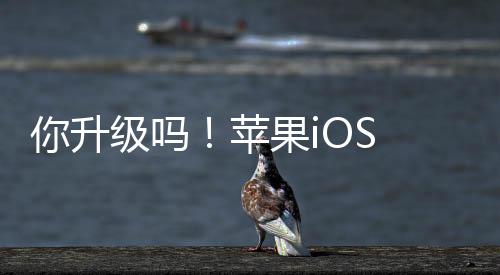 你升级吗！苹果iOS 18Beta测试版发布：越来越像Android了