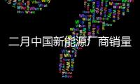 二月中国新能源厂商销量排名：问界再超理想 比亚迪“一骑绝尘”