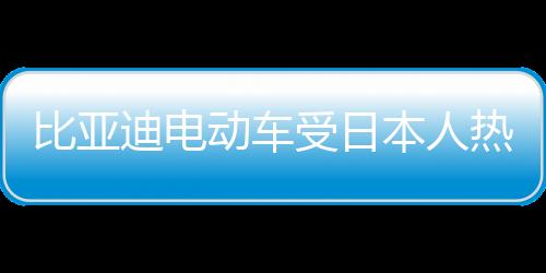 比亚迪电动车受日本人热捧 海豚成日本1月进口车销冠