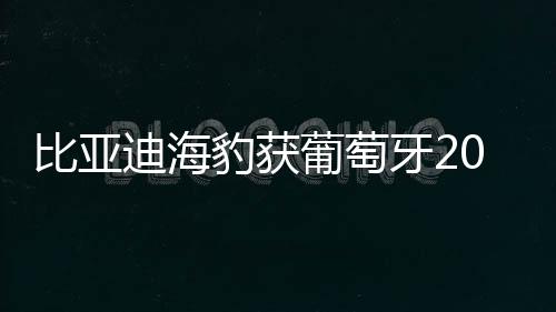 比亚迪海豹获葡萄牙2024年度汽车奖、设计奖