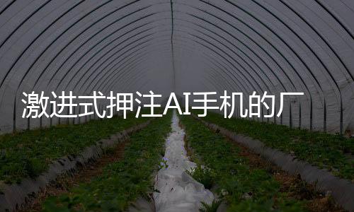 激进式押注AI手机的厂商一大堆，为什么登顶的是它家