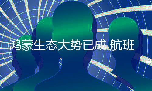 鸿蒙生态大势已成 航班管家、高铁管家完成鸿蒙原生应用核心版本开发