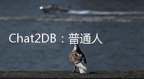 Chat2DB：普通人也能用的AI驱动的数据开发和分析平台