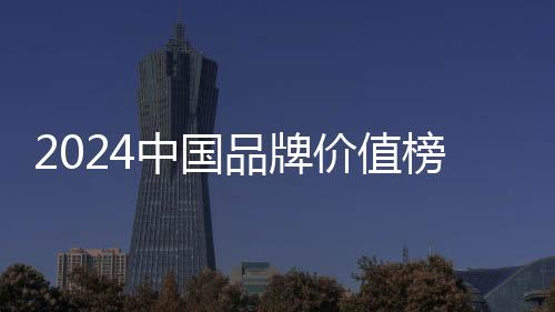 2024中国品牌价值榜发布：字节跳动、腾讯、工商银行位列前三
